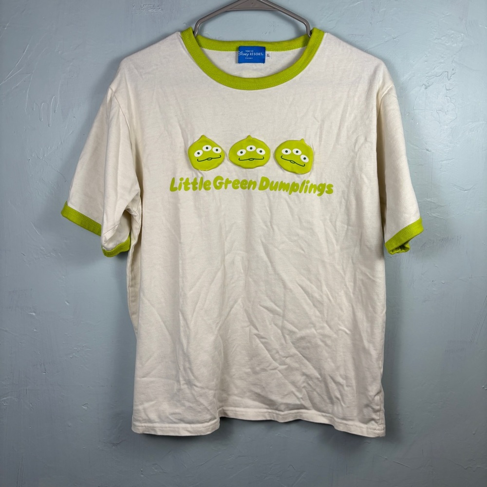 Tokyo Disney Resort Toy Story Aliens Cream Green Little Green Dumplings T-Shirt